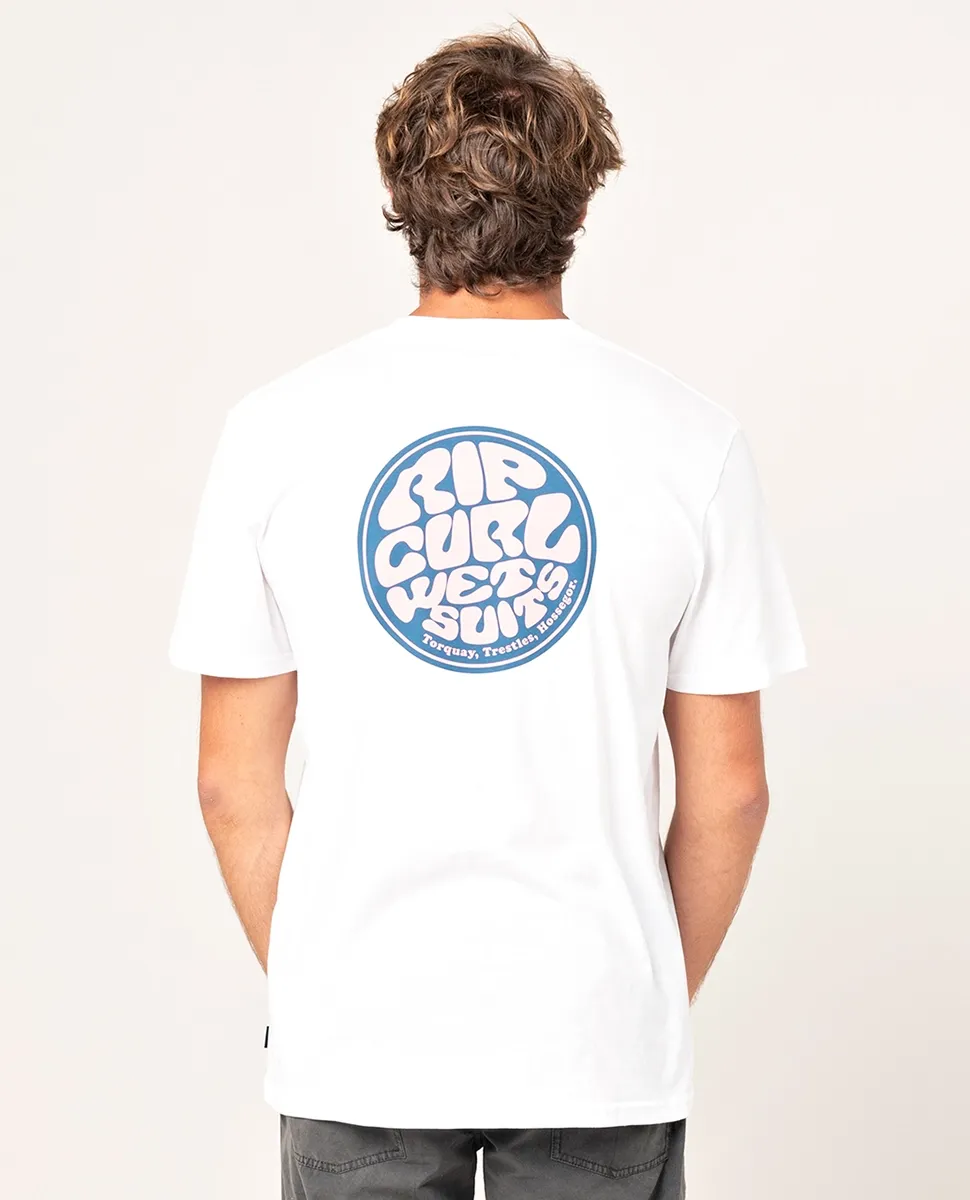 T-Shirt Rip Curl Hommes Wetty Party SS Tee White