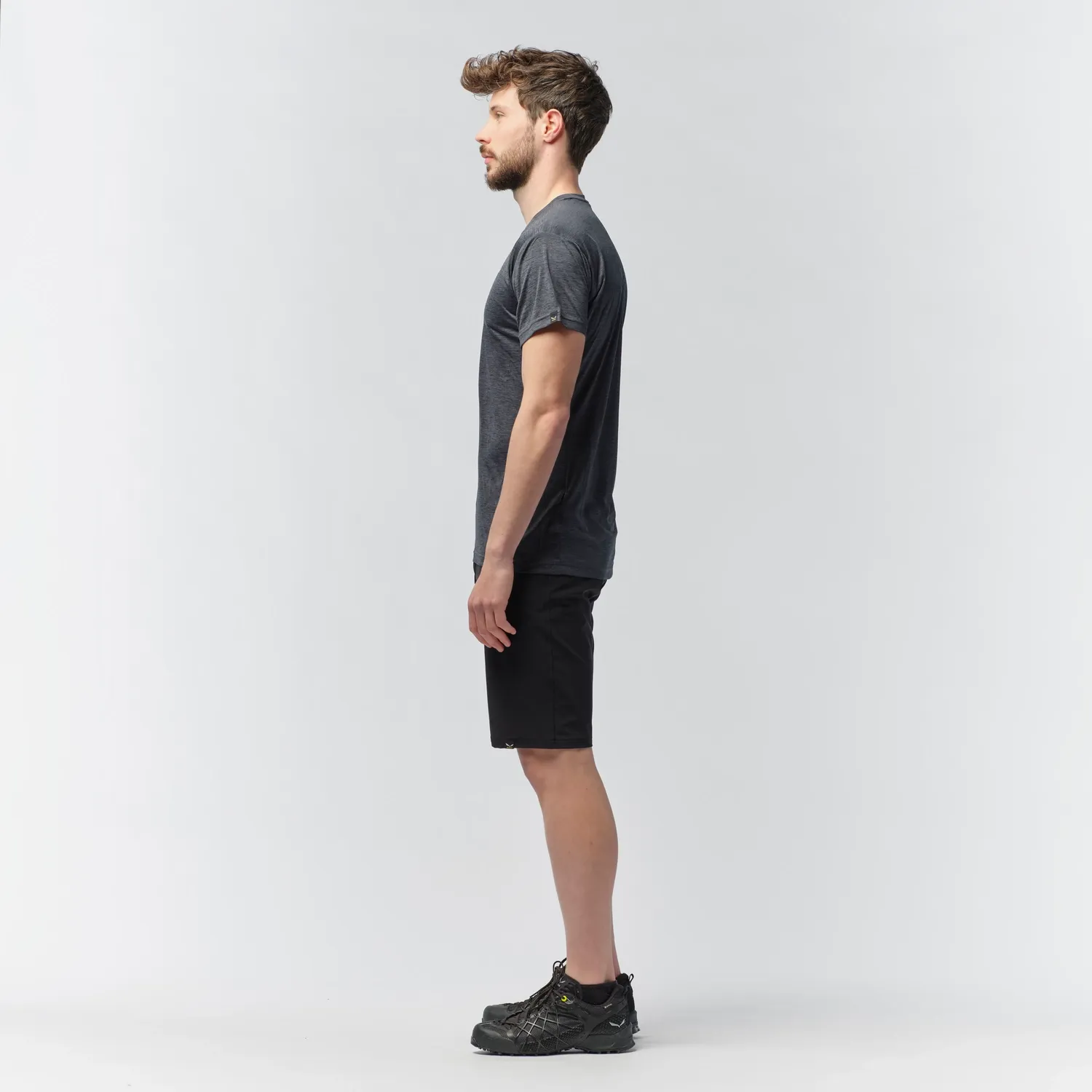 T-Shirt Salewa Homme Puez Melange Dry Black Out Melange