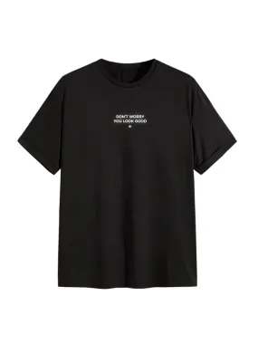 Tee shirt you look good noir