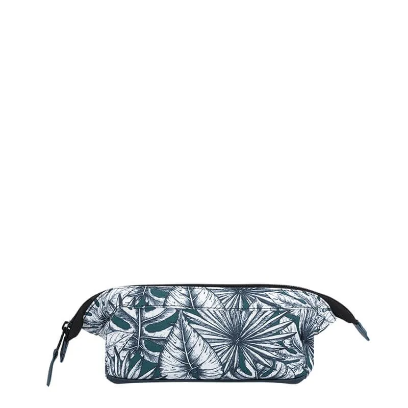 Trousse 18,5 cm Cabaïa Avenida Rue Denoyez - Vert et blanc