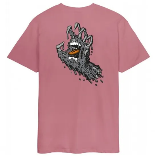 TSHIRT SANTA CRUZ MELTING HAND DUSTY ROSE - Hutchis