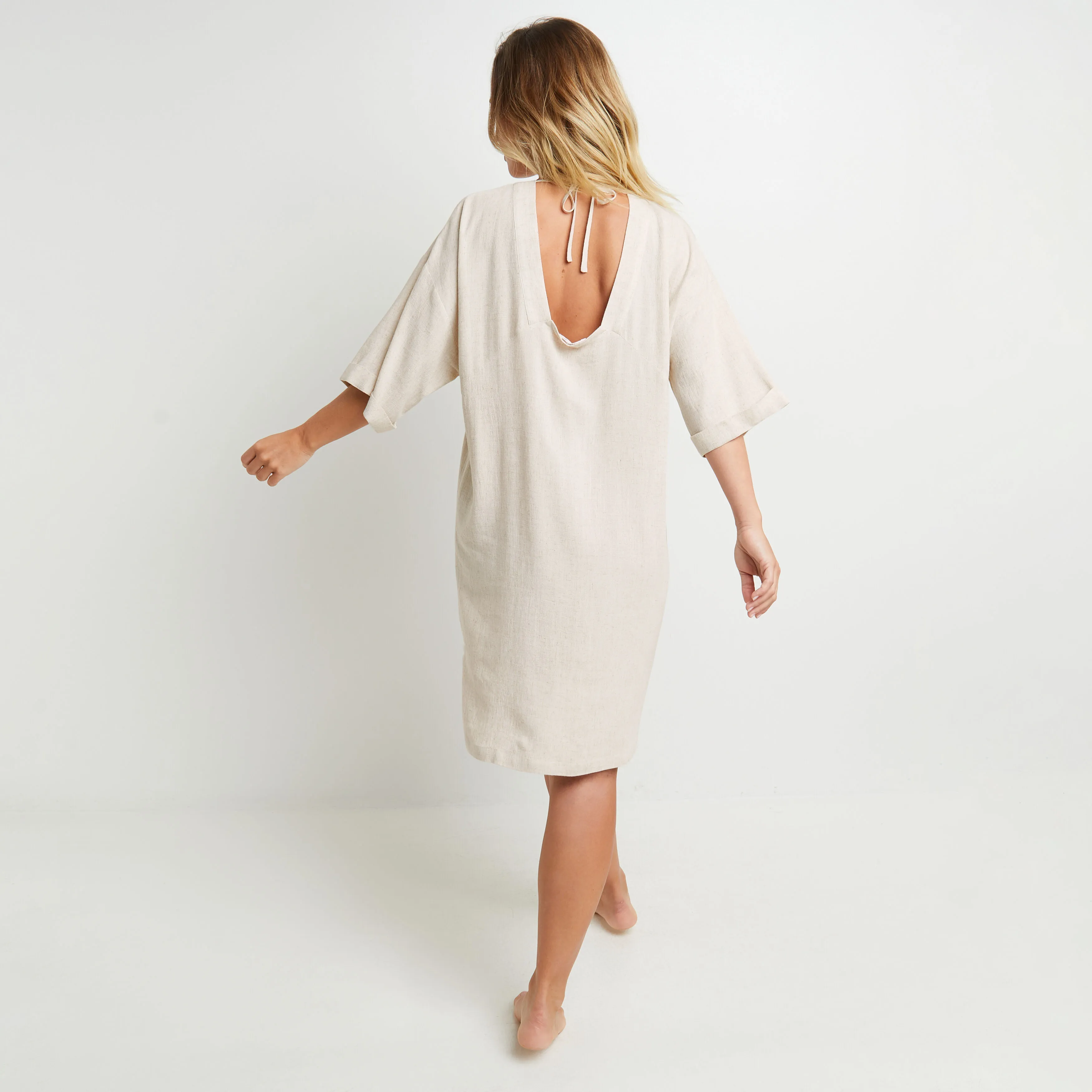 TUNIQUE DE PLAGE BEIGE | RougeGorge