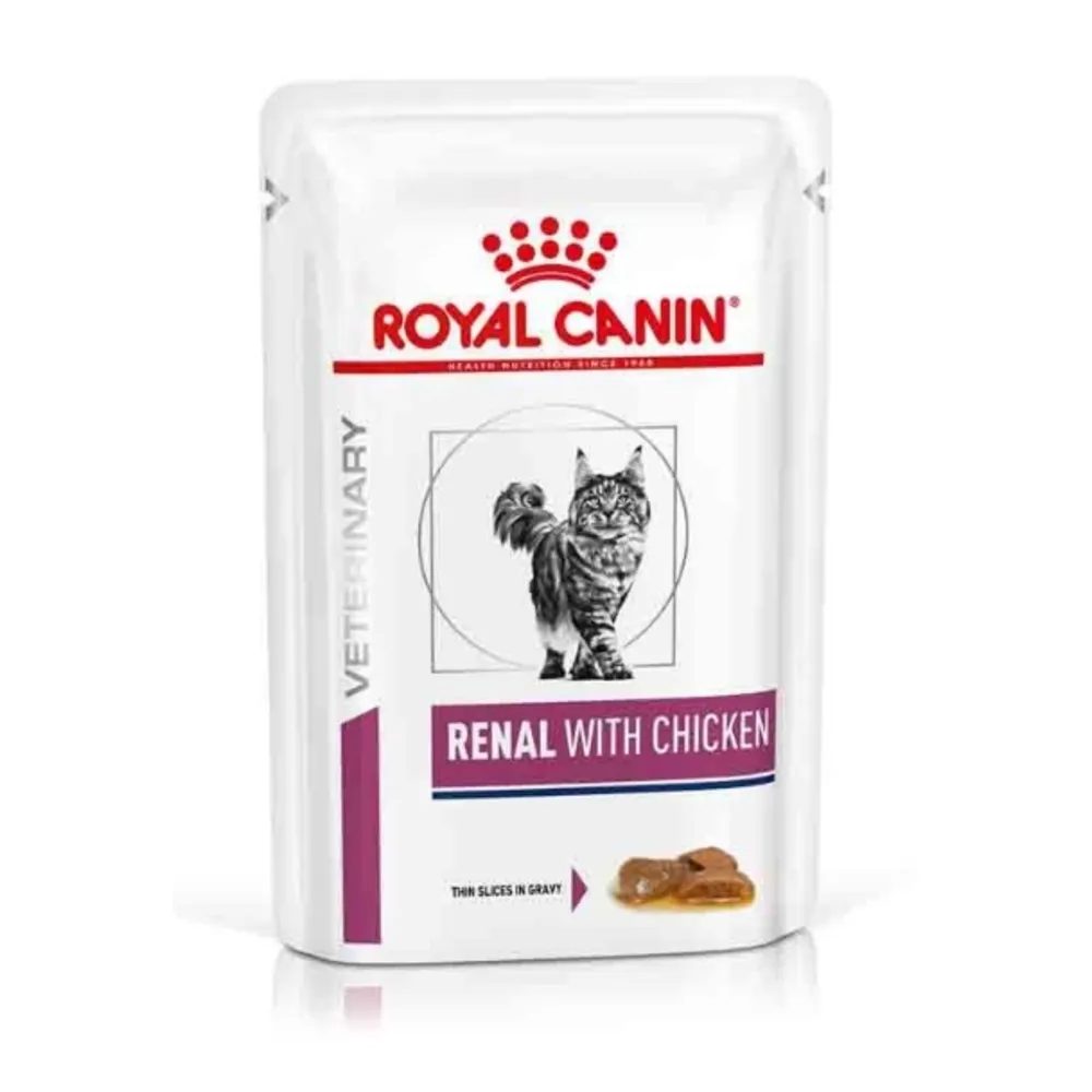 Émincés en sauce pour chat, Veterinary Renal - 12x85g